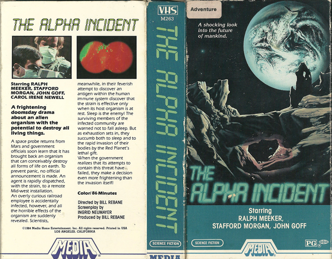 THE ALPHA INCIDENT VHS COVER