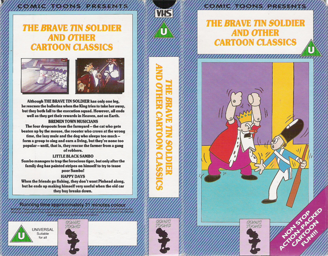 THE BRAVE TIN SOLDIER AND OTHER CARTOON CLASSICS VHS COVER