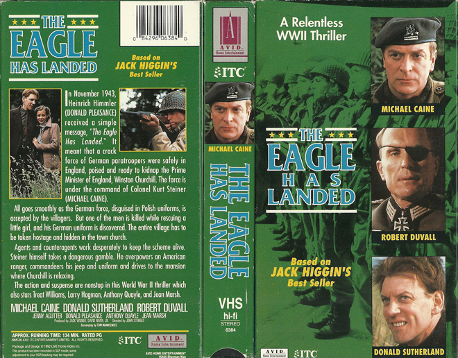 THE EAGLE HAS LANDED VHS COVER