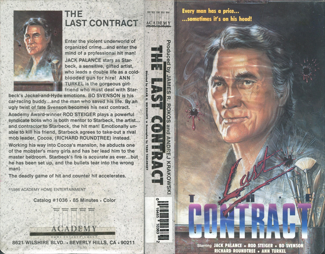 THE LAST CONTRACT JACK PALANCE HORROR VHS COVER