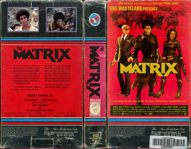 THE MATRIX CUSTOM VHS COVER 