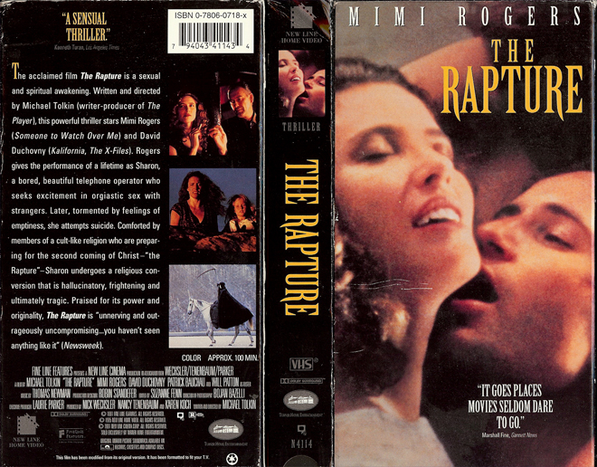 THE RAPTURE VHS COVER
