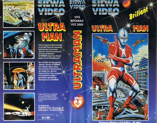 ULTRA MAN VHS COVER, VHS COVERS