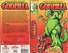 GODZILLA-CARTOON-THE-FIRE-BIRD-HANNA-BARBERA-PRESENTS- HIGH RES VHS COVERS