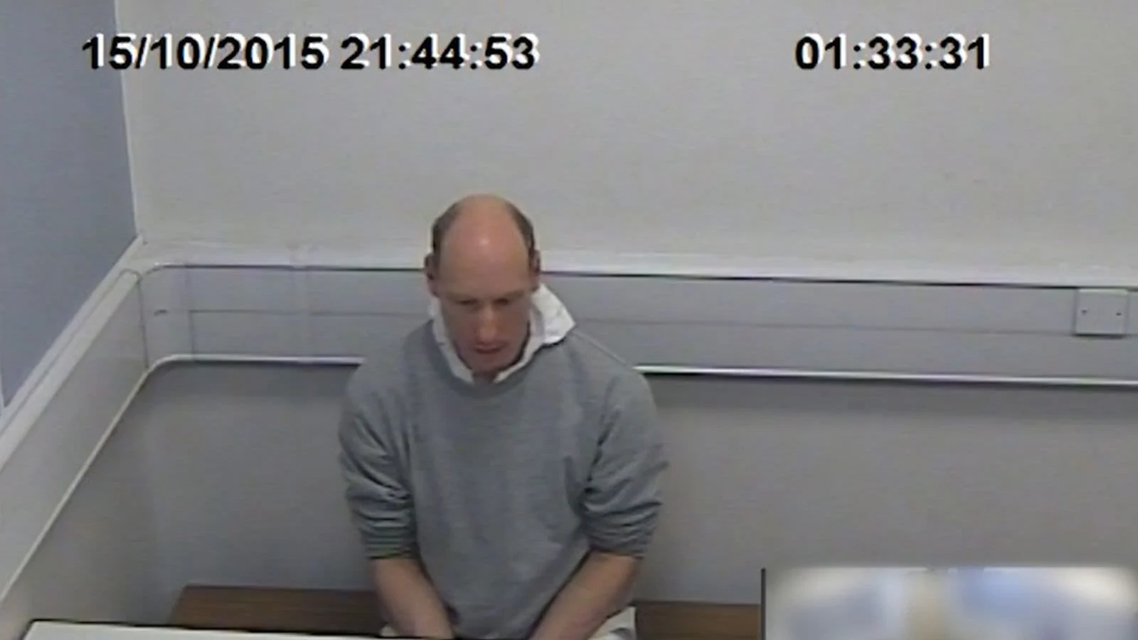Stephen Port in a police custody suite, from CCTV dated October 15, 2015