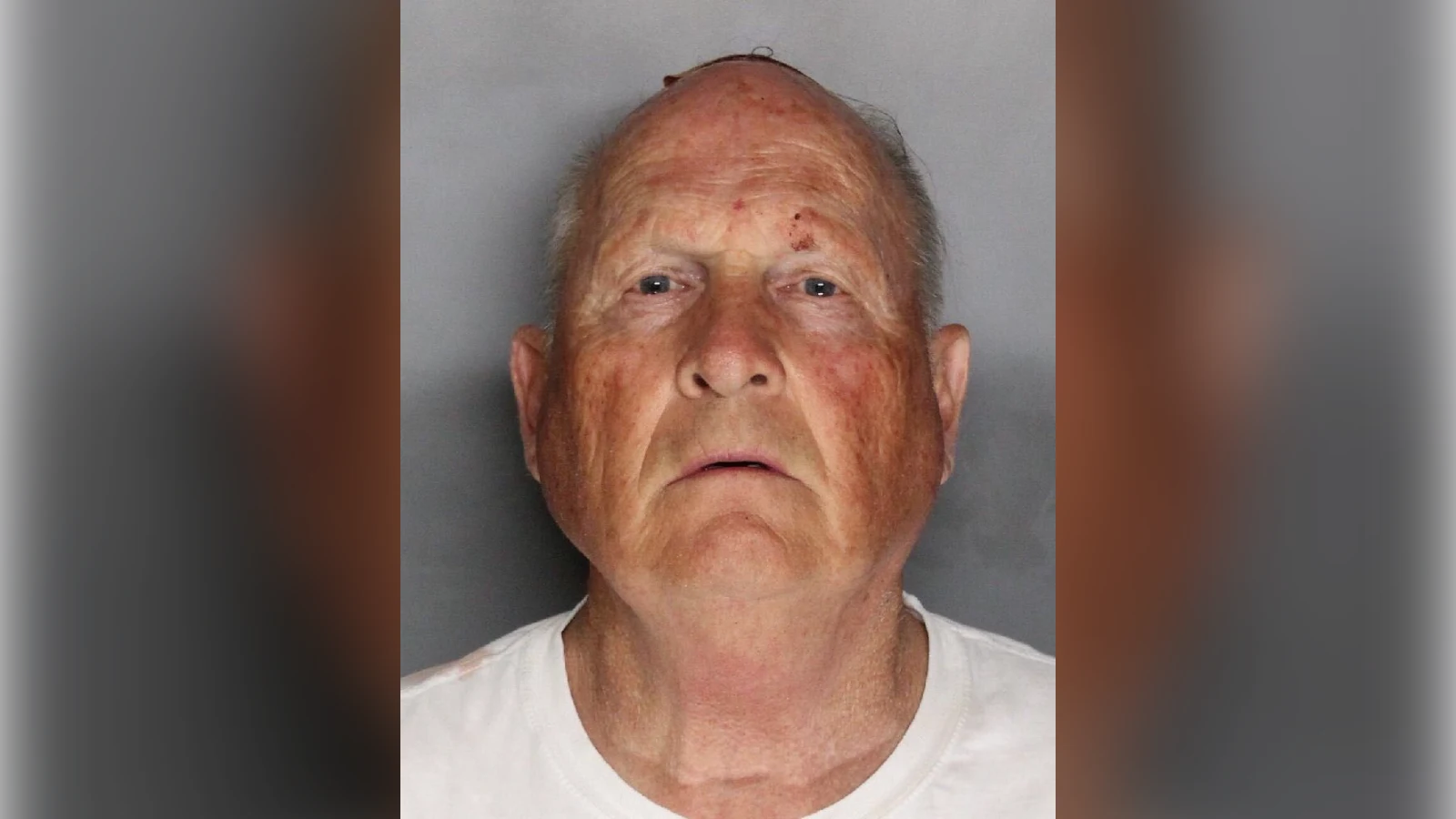 Joseph James DeAngelo in his Sacramento County Sheriff's Office booking photograph, April 2018