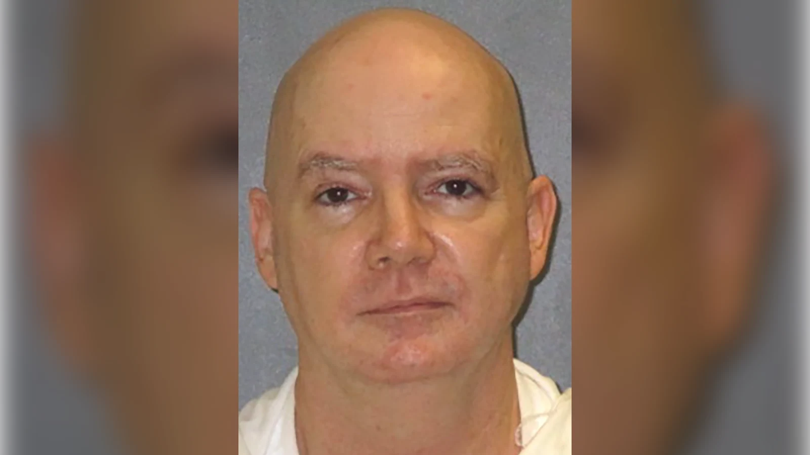 Anthony Allen Shore, head shaved, in a Texas prison photograph against a gray wall
