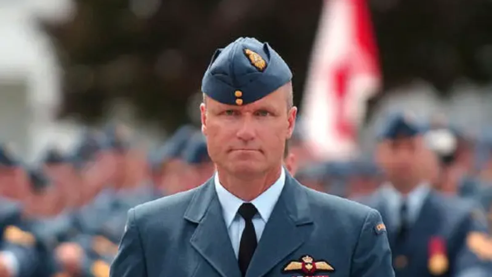 Col. Russell Williams in Royal Canadian Air Force dress uniform at a parade before his arrest