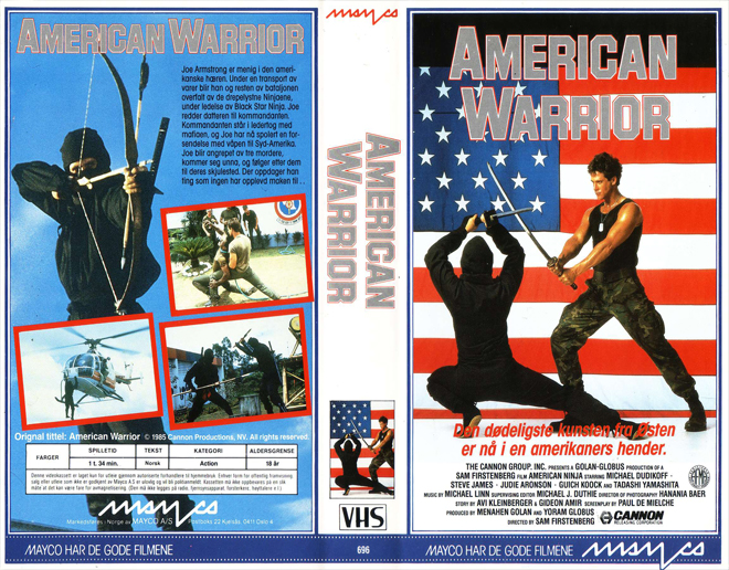 AMERICAN WARRIOR, ACTION, HORROR, BLAXPLOITATION, HORROR, ACTION EXPLOITATION, SCI-FI, MUSIC, SEX COMEDY, DRAMA, SEXPLOITATION, BIG BOX, CLAMSHELL, VHS COVER, VHS COVERS, DVD COVER, DVD COVERS