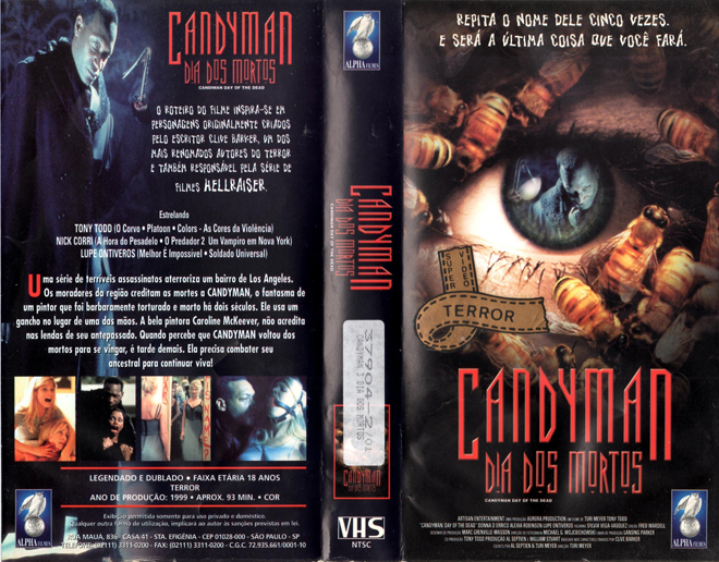 CANDYMAN DIA DOS MORTOS BRAZIL, STRANGE VHS, BRAZIL VHS, BRAZILIAN VHS, ACTION VHS COVER, HORROR VHS COVER, BLAXPLOITATION VHS COVER, HORROR VHS COVER, ACTION EXPLOITATION VHS COVER, SCI-FI VHS COVER, MUSIC VHS COVER, SEX COMEDY VHS COVER, DRAMA VHS COVER, SEXPLOITATION VHS COVER, BIG BOX VHS COVER, CLAMSHELL VHS COVER, VHS COVER, VHS COVERS, DVD COVER, DVD COVERS