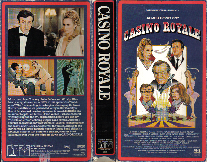 CASINO ROYALE, HORROR, ACTION EXPLOITATION, ACTION, HORROR, SCI-FI, MUSIC, THRILLER, SEX COMEDY,  DRAMA, SEXPLOITATION, VHS COVER, VHS COVERS, DVD COVER, DVD COVERS