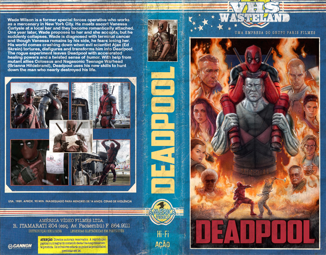 DEADPOOL-XMEN-CUSTOM-VHS-COVER, MODERN VHS COVER, CUSTOM VHS COVER, VHS COVER, VHS COVERS