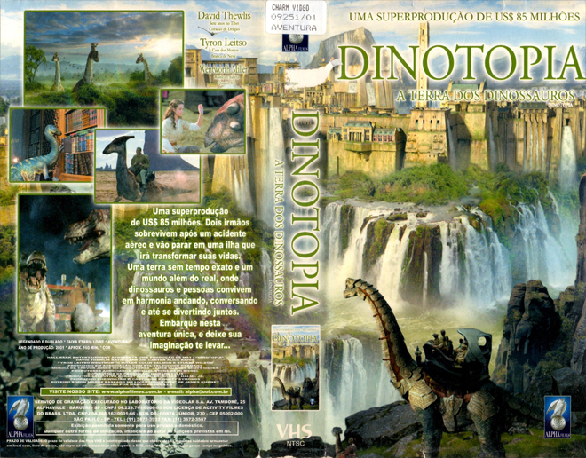 DINOTOPIA, BRAZIL VHS, BRAZILIAN VHS, ACTION VHS COVER, HORROR VHS COVER, BLAXPLOITATION VHS COVER, HORROR VHS COVER, ACTION EXPLOITATION VHS COVER, SCI-FI VHS COVER, MUSIC VHS COVER, SEX COMEDY VHS COVER, DRAMA VHS COVER, SEXPLOITATION VHS COVER, BIG BOX VHS COVER, CLAMSHELL VHS COVER, VHS COVER, VHS COVERS, DVD COVER, DVD COVERS