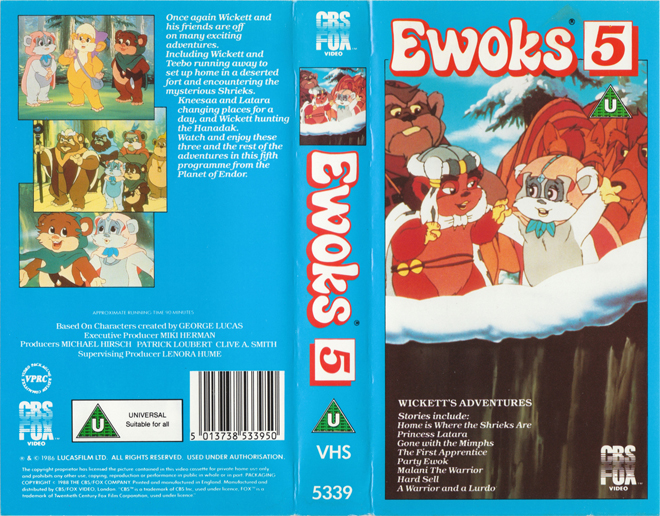 EWOKS CARTOON VOLUME 5 - SUBMITTED BY PAUL TOMLINSON 