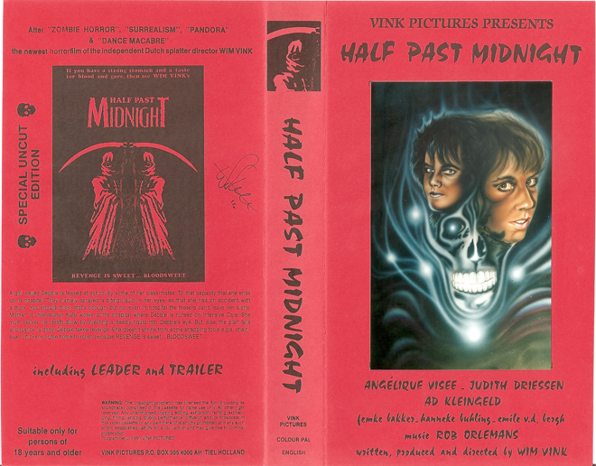 HALF PAST MIDNIGHT VINK PICTURES PRESENTS VHS COVER