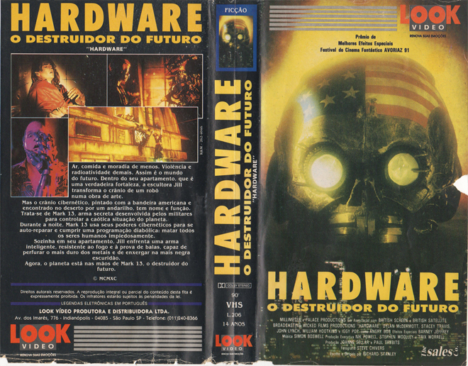 HARDWARE, BRAZIL VHS, BRAZILIAN VHS, ACTION VHS COVER, HORROR VHS COVER, BLAXPLOITATION VHS COVER, HORROR VHS COVER, ACTION EXPLOITATION VHS COVER, SCI-FI VHS COVER, MUSIC VHS COVER, SEX COMEDY VHS COVER, DRAMA VHS COVER, SEXPLOITATION VHS COVER, BIG BOX VHS COVER, CLAMSHELL VHS COVER, VHS COVER, VHS COVERS, DVD COVER, DVD COVERS