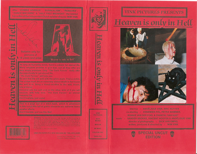 HEAVEN IS ONLY IN HELL VINK PICTURES PRESENTS VHS COVER