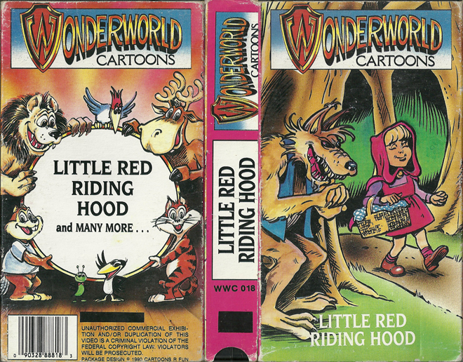 LITTLE RED RIDING HOOD WONDERWORLD CARTOONS, ACTION VHS COVER, HORROR VHS COVER, BLAXPLOITATION VHS COVER, HORROR VHS COVER, ACTION EXPLOITATION VHS COVER, SCI-FI VHS COVER, MUSIC VHS COVER, SEX COMEDY VHS COVER, DRAMA VHS COVER, SEXPLOITATION VHS COVER, BIG BOX VHS COVER, CLAMSHELL VHS COVER, VHS COVER, VHS COVERS, DVD COVER, DVD COVERS