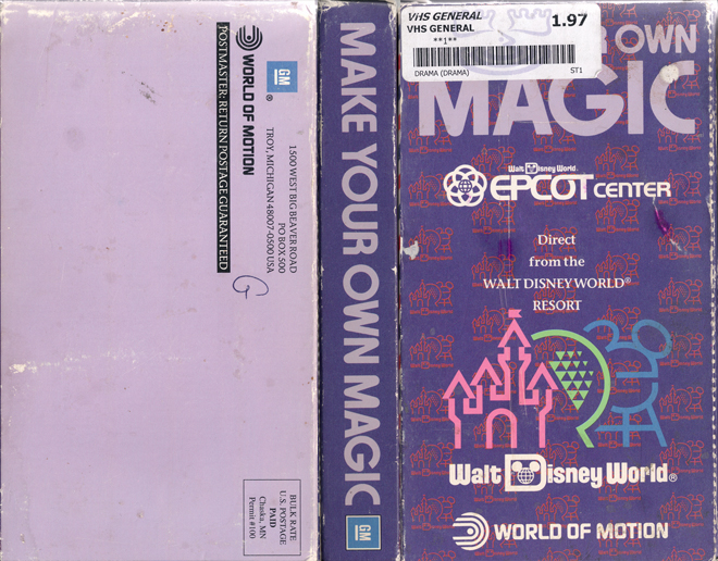 MAKE YOUR OWN MAGIC : WALT DISNEY WORLDS EPCOT CENTER