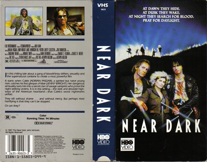 NEAR DARK, HORROR, ACTION EXPLOITATION, ACTION, HORROR, SCI-FI, MUSIC, THRILLER, SEX COMEDY,  DRAMA, SEXPLOITATION, VHS COVER, VHS COVERS, DVD COVER, DVD COVERS