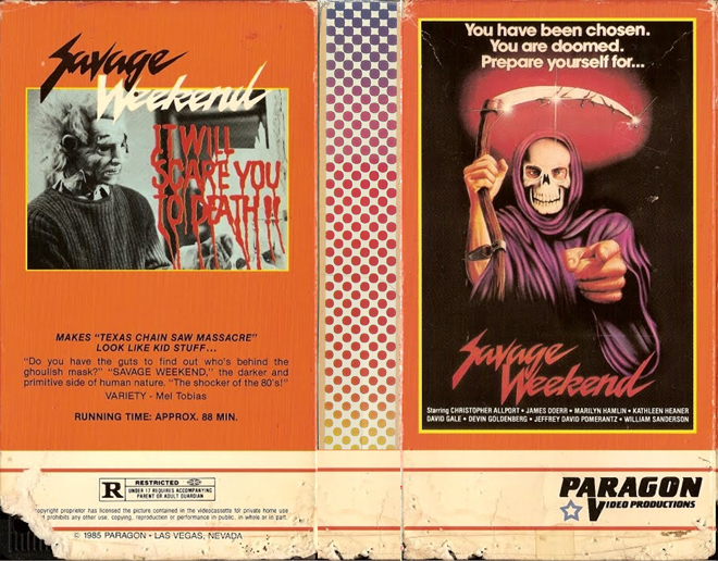 SAVAGE WEEKEND VHS COVER