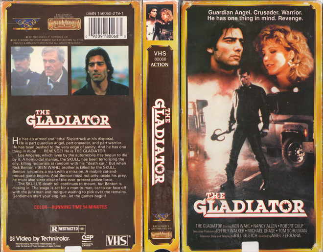 THE GLADIATOR STARMAKER VHS COVER