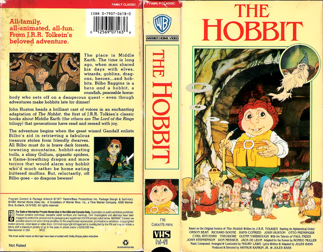 THE HOBBIT CARTOON, HORROR, ACTION EXPLOITATION, ACTION, HORROR, SCI-FI, MUSIC, THRILLER, SEX COMEDY,  DRAMA, SEXPLOITATION, VHS COVER, VHS COVERS