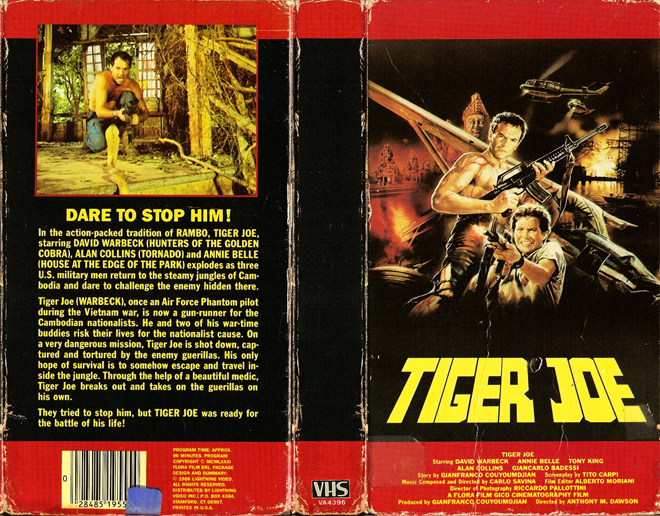 TIGER JOE, HORROR, ACTION EXPLOITATION, ACTION, ACTIONXPLOITATION, SCI-FI, MUSIC, THRILLER, SEX COMEDY,  DRAMA, SEXPLOITATION, VHS COVER, VHS COVERS, DVD COVER, DVD COVERS