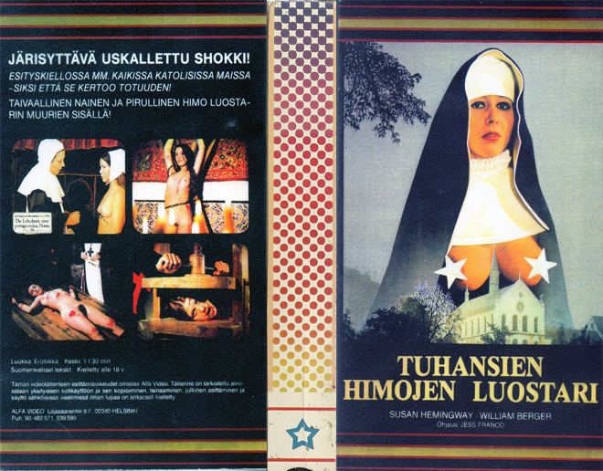 TUHANSIEN HIMOJEN LUOSTARI VHS COVER