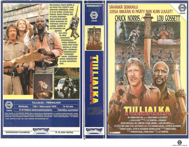 TULIJALKA FIREWALKER CHUCK NORRIS LOU GOSSETT VHS COVER