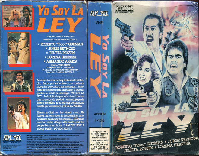 YO SOY LA LEY, ACTION VHS COVER, HORROR VHS COVER, BLAXPLOITATION VHS COVER, HORROR VHS COVER, ACTION EXPLOITATION VHS COVER, SCI-FI VHS COVER, MUSIC VHS COVER, SEX COMEDY VHS COVER, DRAMA VHS COVER, SEXPLOITATION VHS COVER, BIG BOX VHS COVER, CLAMSHELL VHS COVER, VHS COVER, VHS COVERS, DVD COVER, DVD COVERS